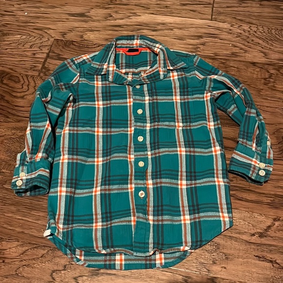 GAP Kids Plaid Flannel Shirt size XS (4,5) - Picture 1 of 5